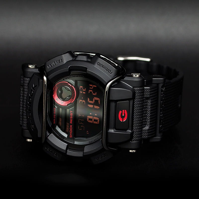 Casio Casio G-Shock GD-400-1SDR (GD-400-1), g-shock япония мужские часы на браслете пластик боковой вид