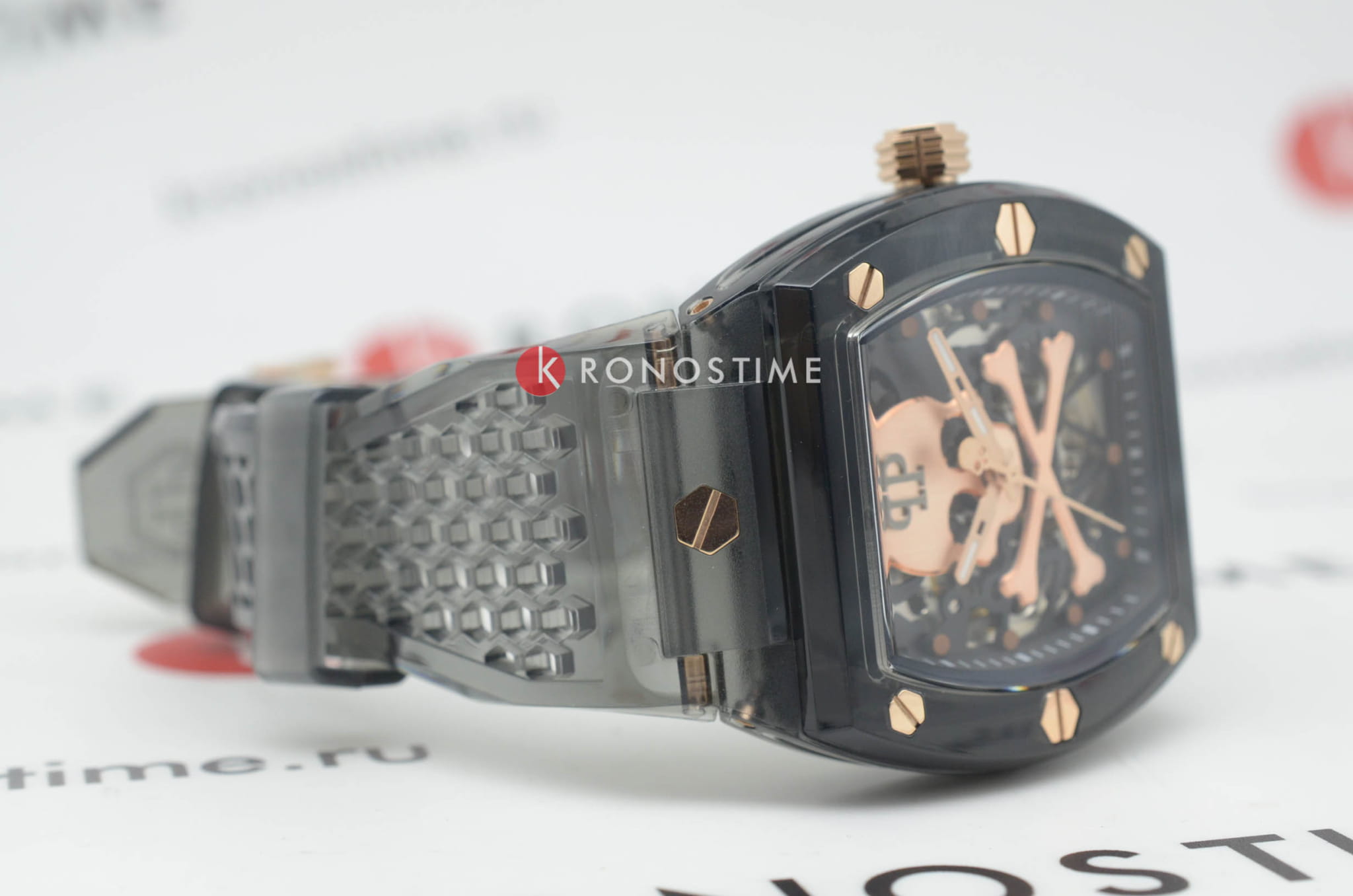 Philipp Plein Philipp Plein $keleton Crystal PWPTA0424 мужские часы черный циферблат на запястье