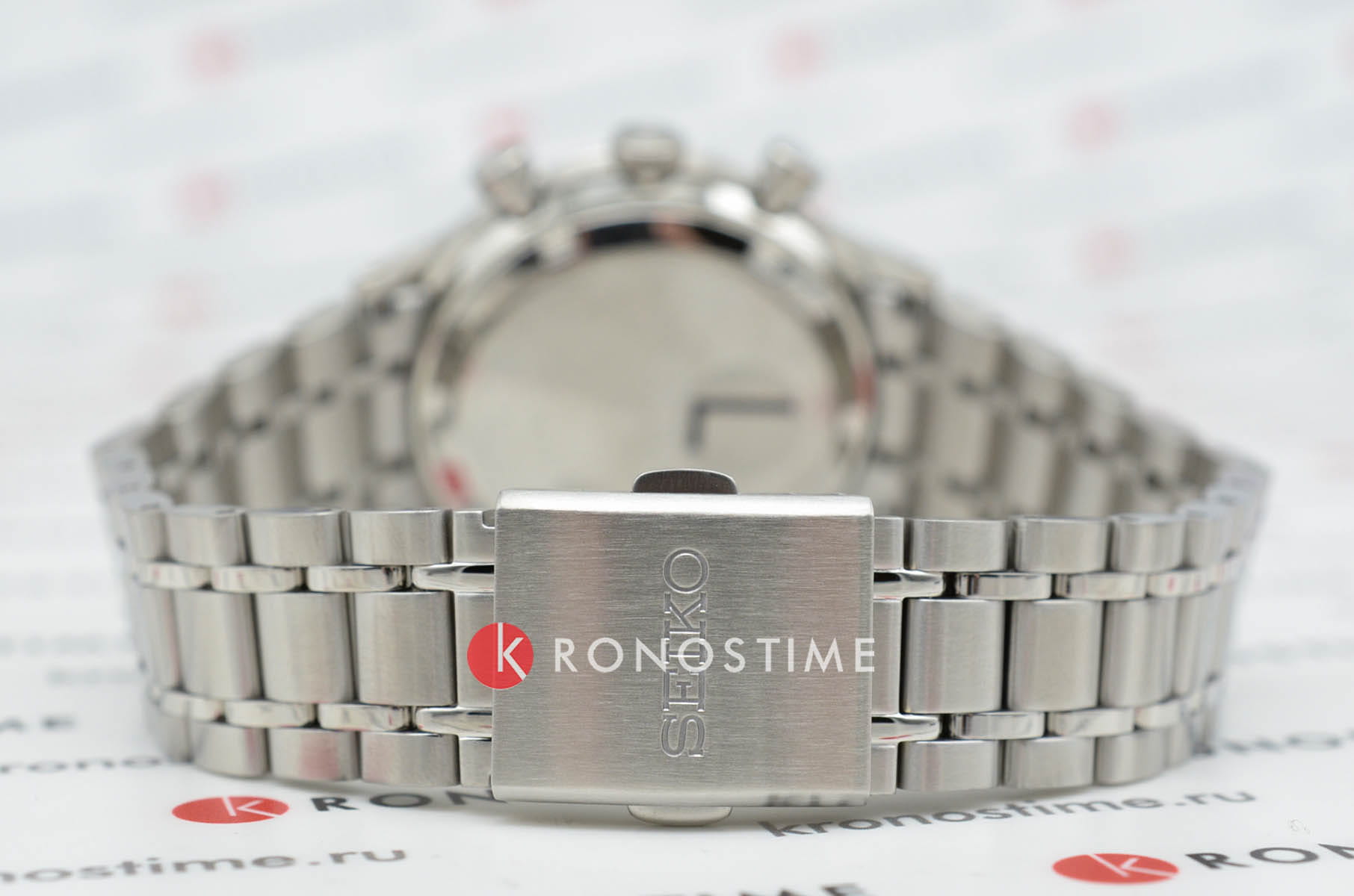 Seiko Seiko Discover More SSB481P1 кварцевые мужские часы часы крупный план зеленый циферблата