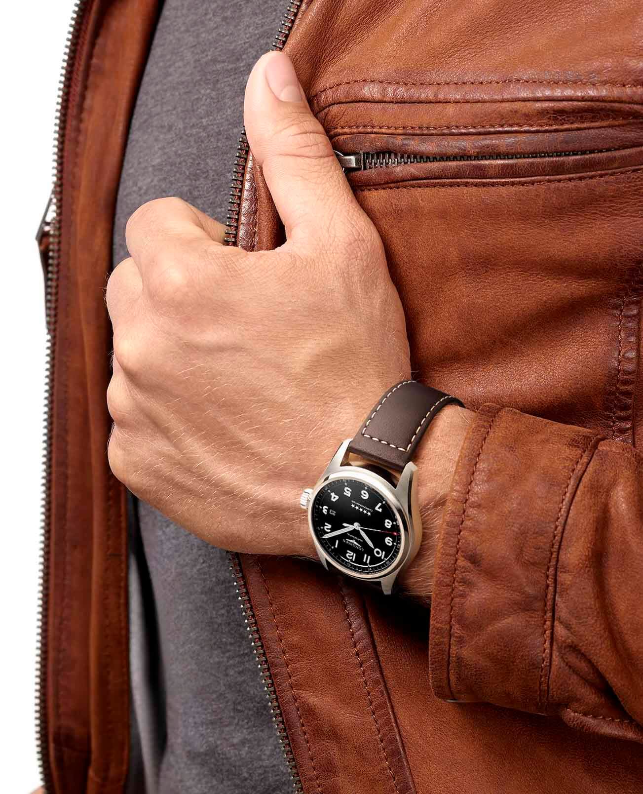 Оригинальные часы Longines Longines Spirit L3.811.4.53.0 механические калибр механизма l888.4 общий вид