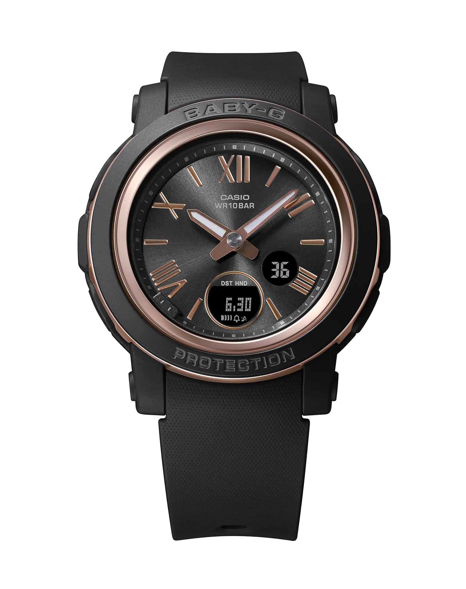 Casio Casio Baby-G BGA-290-1ADR (BGA-290-1A), g-shock япония женские часы на браслете пластик боковой вид