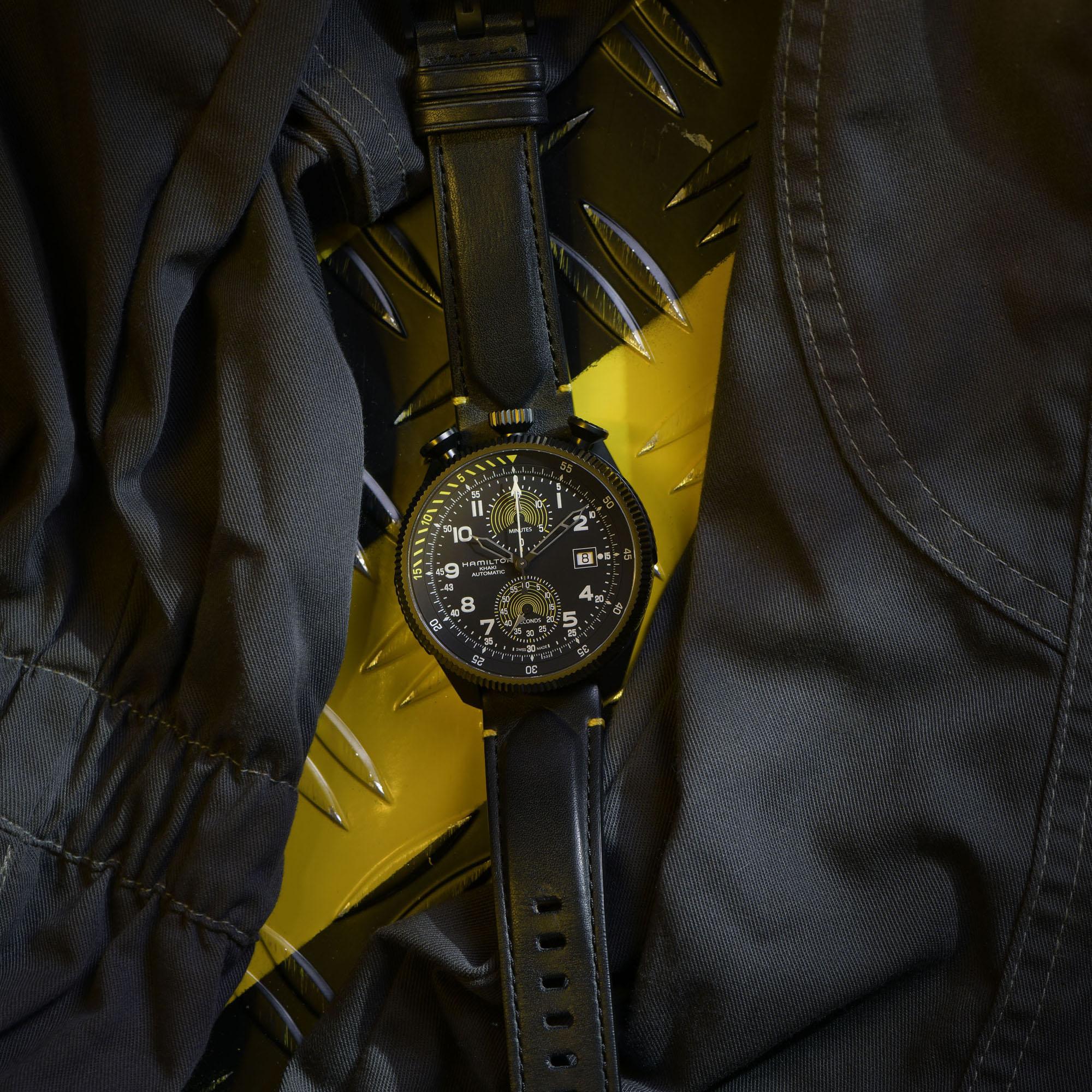 Hamilton Hamilton Khaki Aviation Takeoff Auto Chrono H76776733  - задняя крышка сталь металл корпуса, швейцария часы