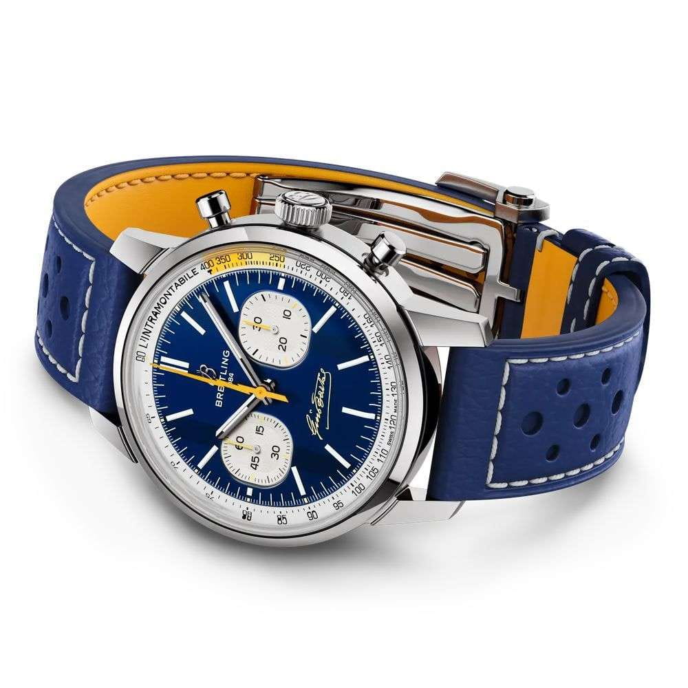 Breitling Breitling Top Time B01 Gino Bartali AB01767A1C1X1, top time швейцария мужские часы на браслете кожаный боковой вид