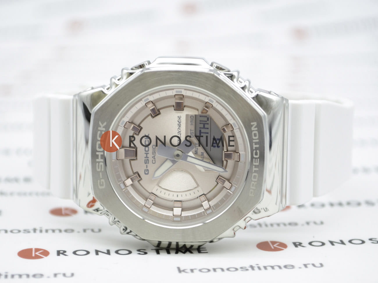 Casio Casio G-Shock GM-S2100WS-7ADR (GM-S2100WS-7A) GM - задняя крышка металл сталь корпуса, япония часы