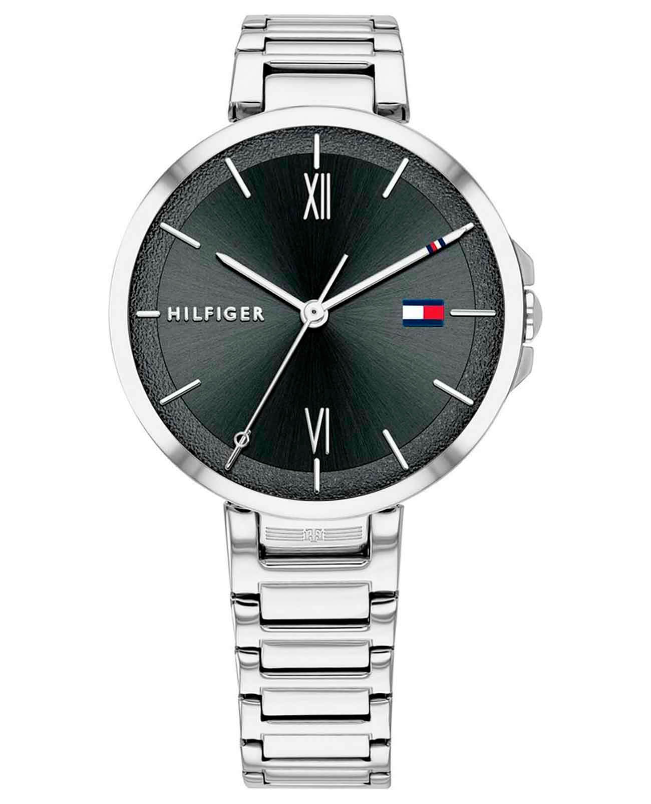 Tommy Hilfiger Tommy Hilfiger Sport 1782204  1782204 кварцевые женские часы черный циферблат, браслет нержавеющая сталь — вид спереди
