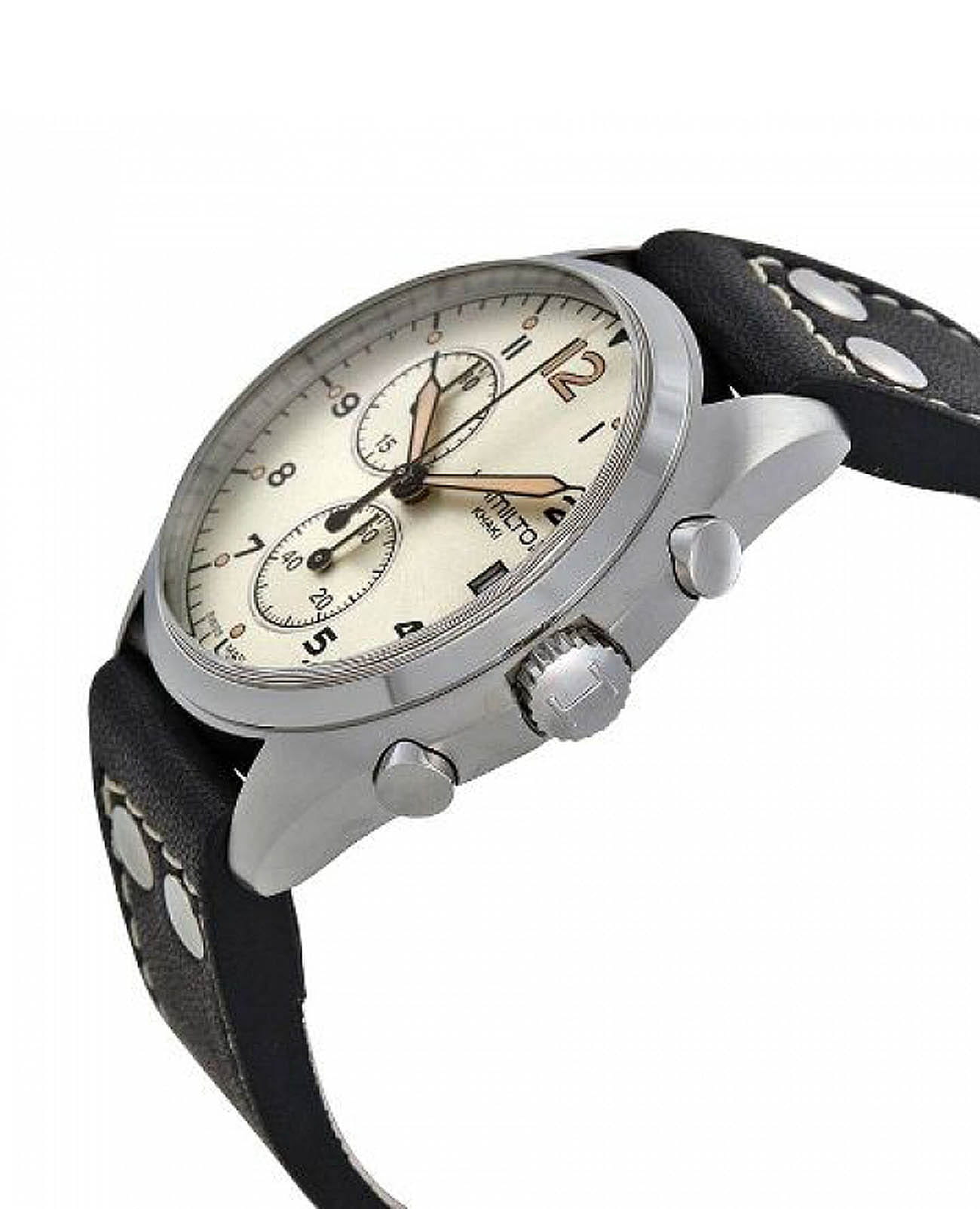 Hamilton Hamilton Khaki Aviation Pilot Pioneer Chrono H76512755 , наручные мужские часы фото под углом