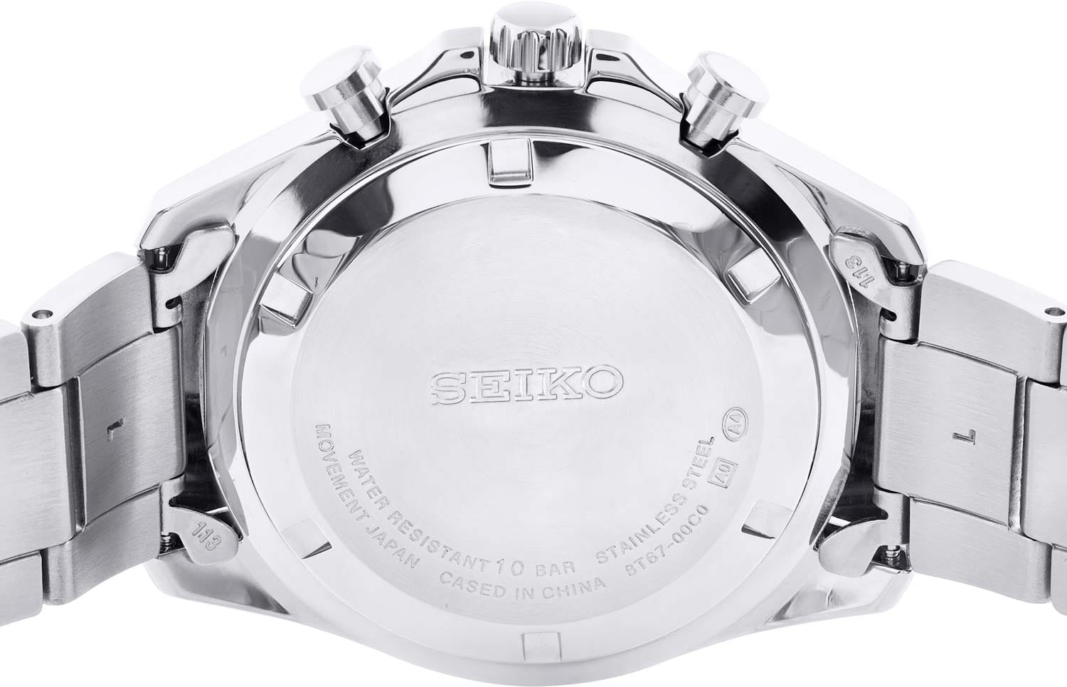 Seiko Seiko Spirit Chronograph SBTR023 мужские часы синий циферблат на запястье