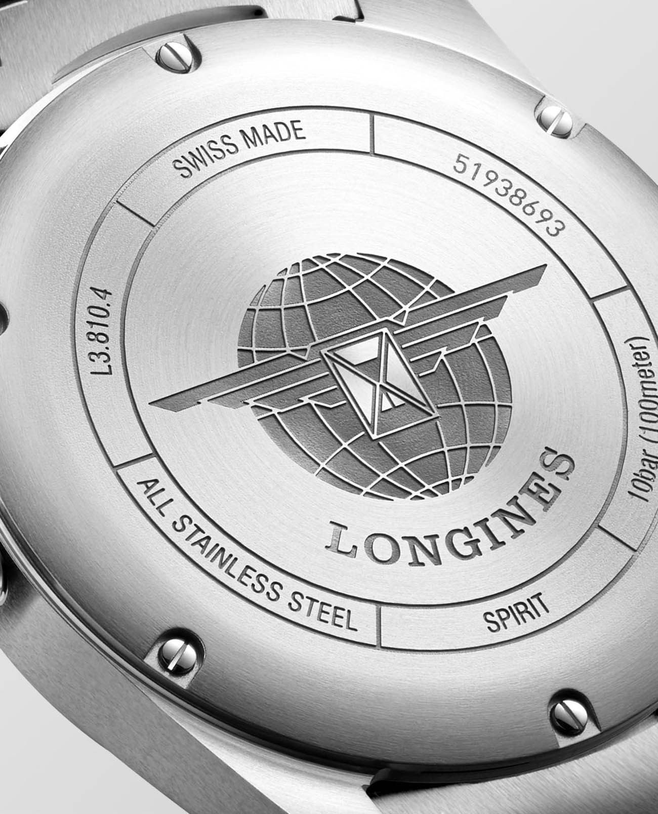 Longines Longines Spirit L3.810.4.53.6 мужские часы черный циферблат на запястье