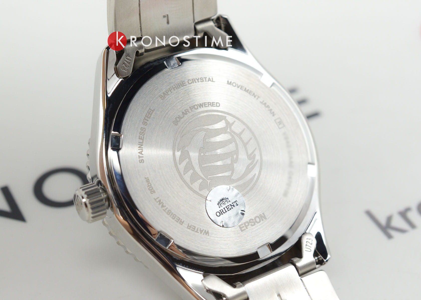 Orient Orient Mako Kamasu RA-WJ0001E (RN-WJ0001E)  - задняя крышка алюминий сталь металл корпуса, япония часы