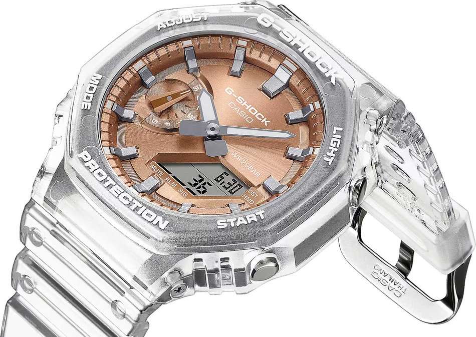 Casio Casio G-Shock GA-2100BM-7A5, g-shock япония мужские часы на браслете пластик боковой вид