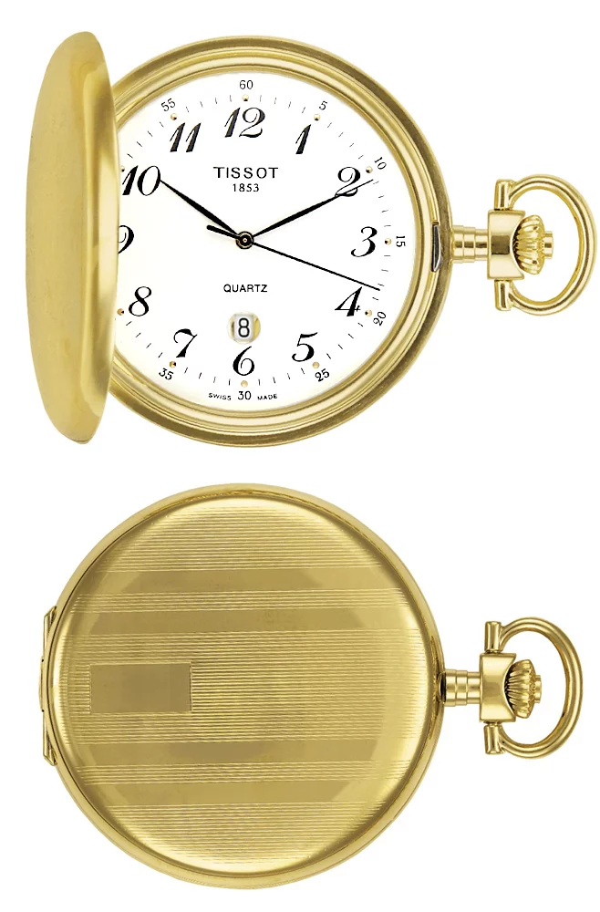 Tissot Tissot T-Pocket Savonnette T83.4.553.12 , наручные мужские часы фото под углом
