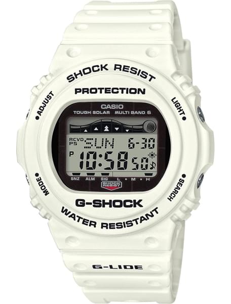 Casio Casio G-Shock GWX-5700CS-7E  GWX-5700CS-7E электронные мужские часы серый циферблат, браслет пластик — вид спереди