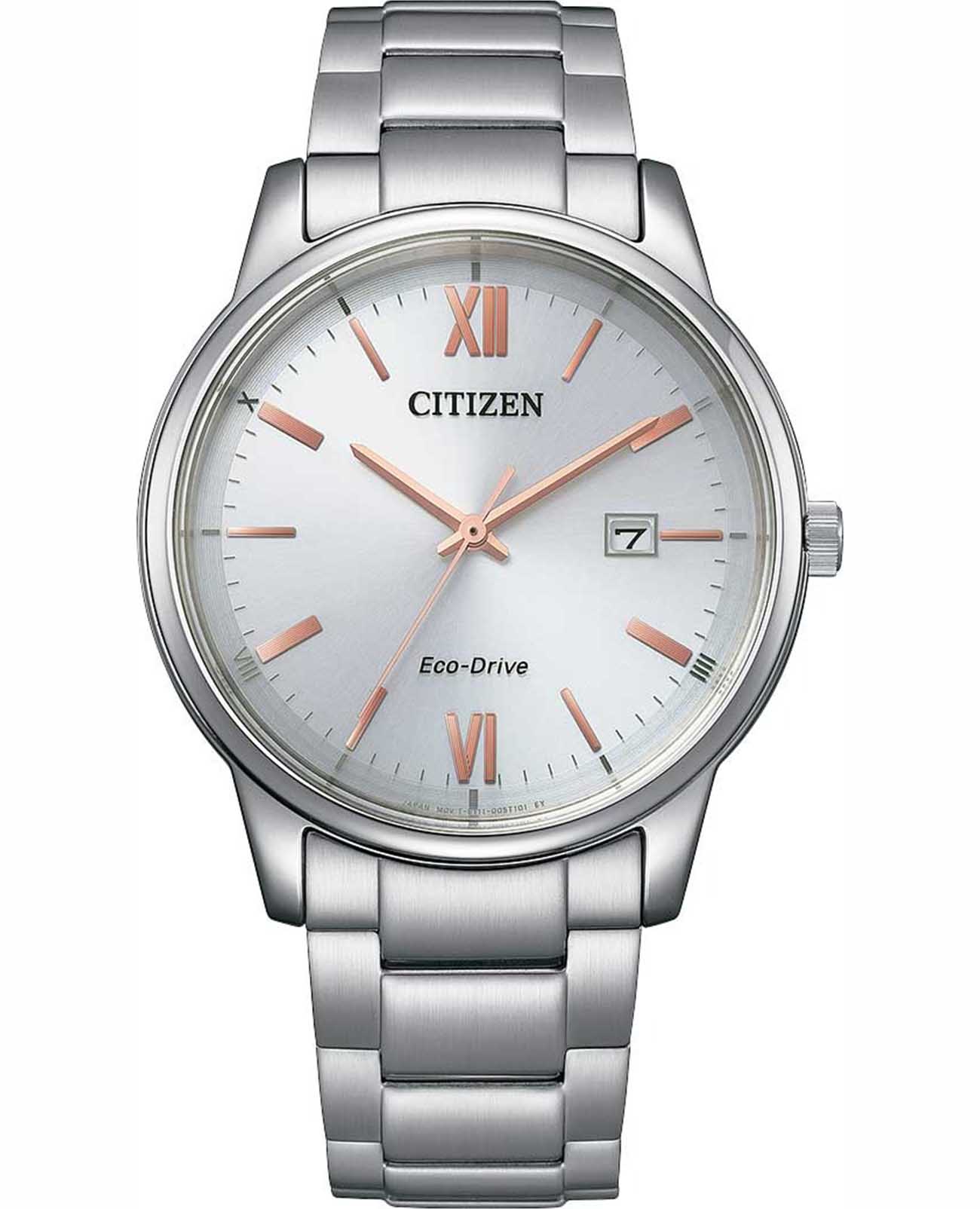 Citizen Citizen Eco-Drive BM6978-77A  BM6978-77A кварцевые мужские часы серебристый циферблат, браслет нержавеющая сталь — вид спереди