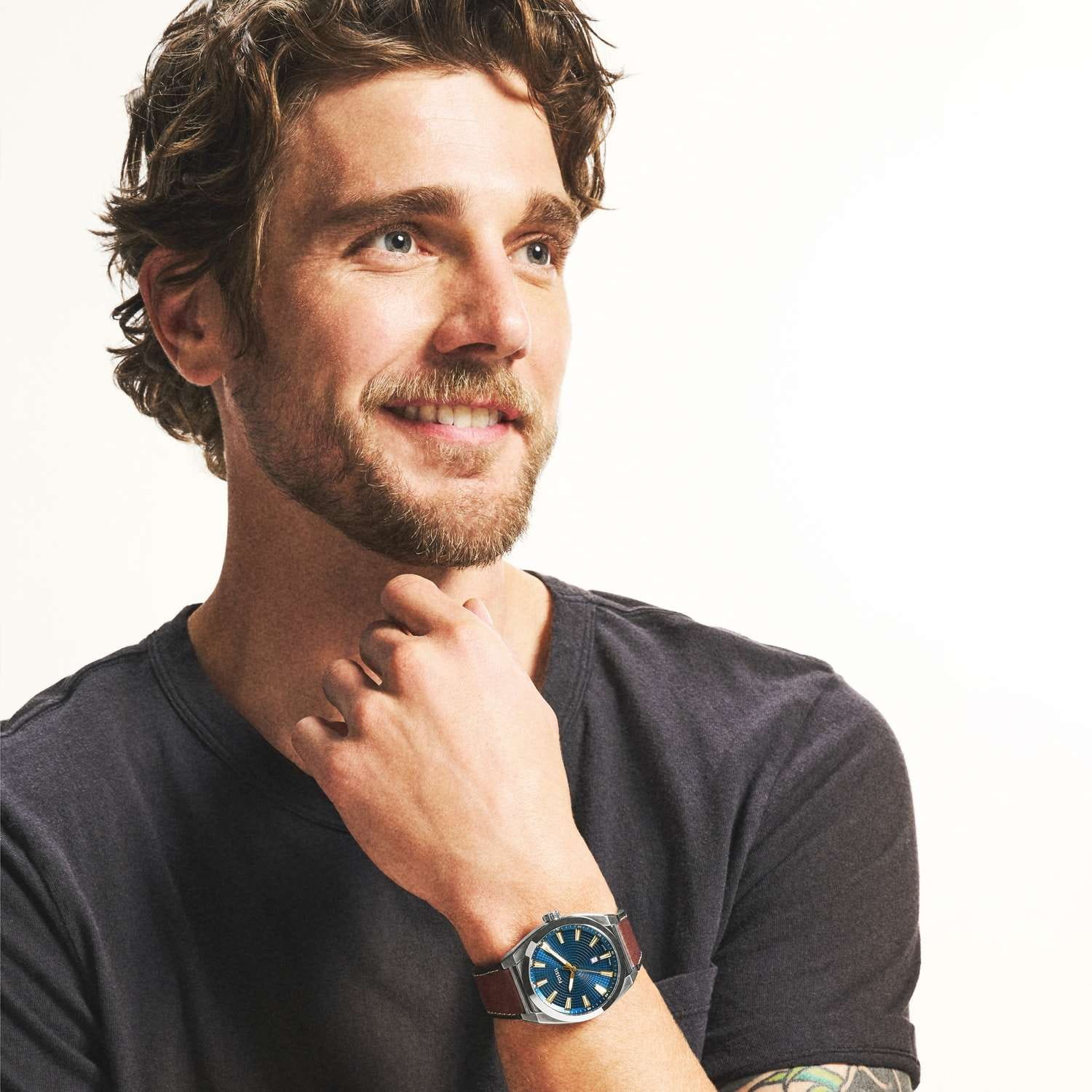 Оригинальные часы Fossil Fossil Everett FS6115 кварцевые калибр механизма  общий вид