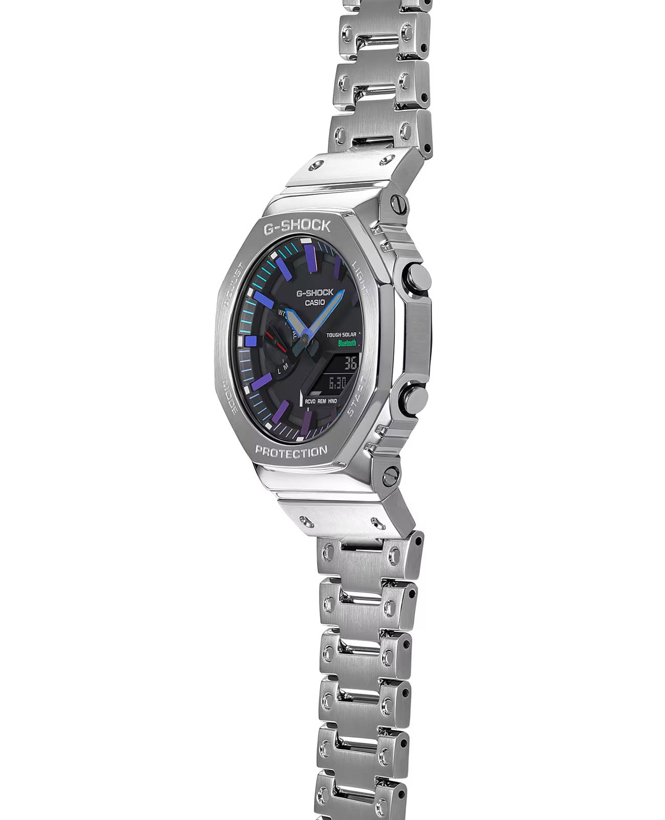 Casio Casio G-Shock GM-B2100PC-1A электронные мужские часы часы крупный план  циферблата