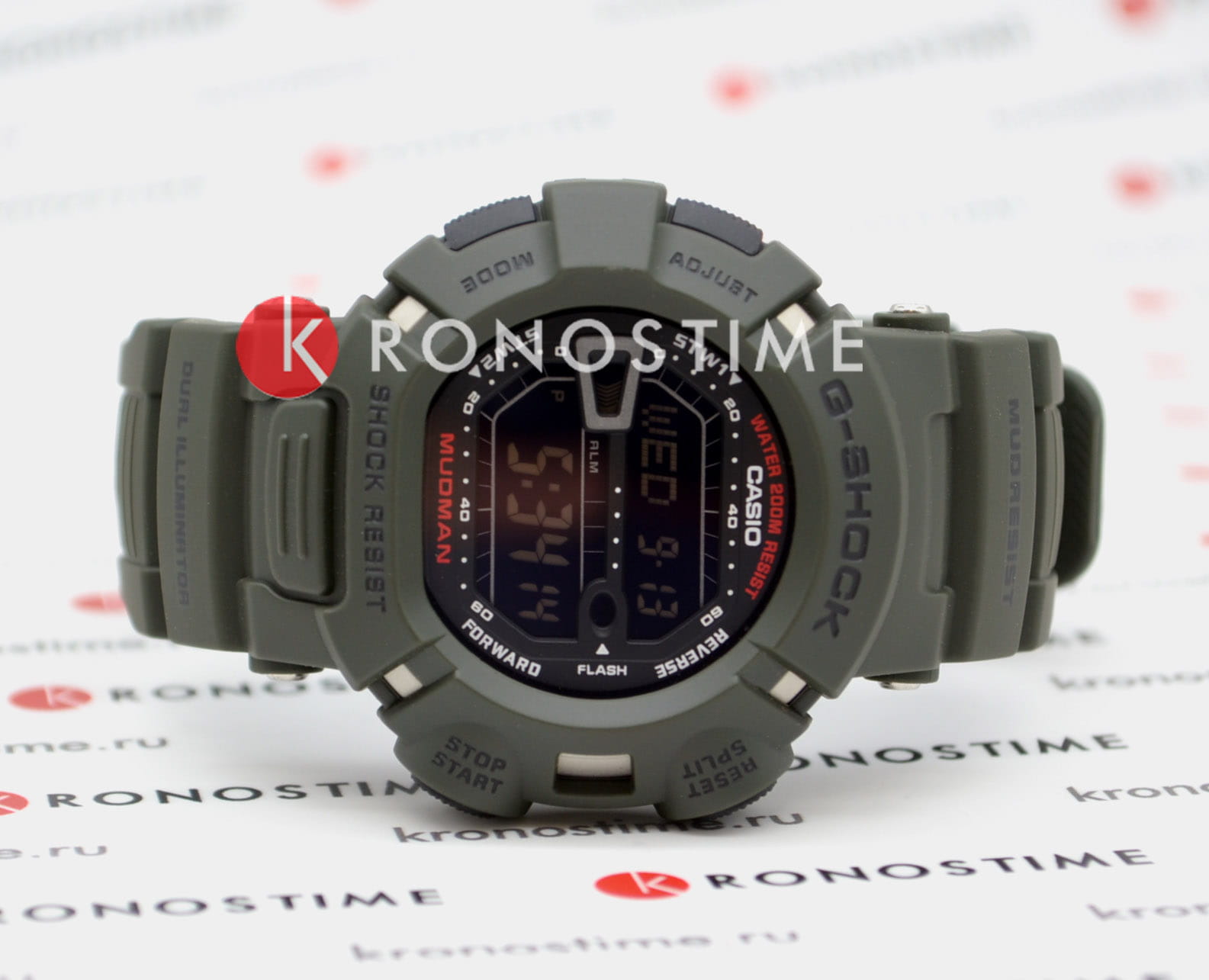 Casio Casio G-Shock G-9000-3VDR (G-9000-3V) Mudman, наручные мужские часы фото под углом