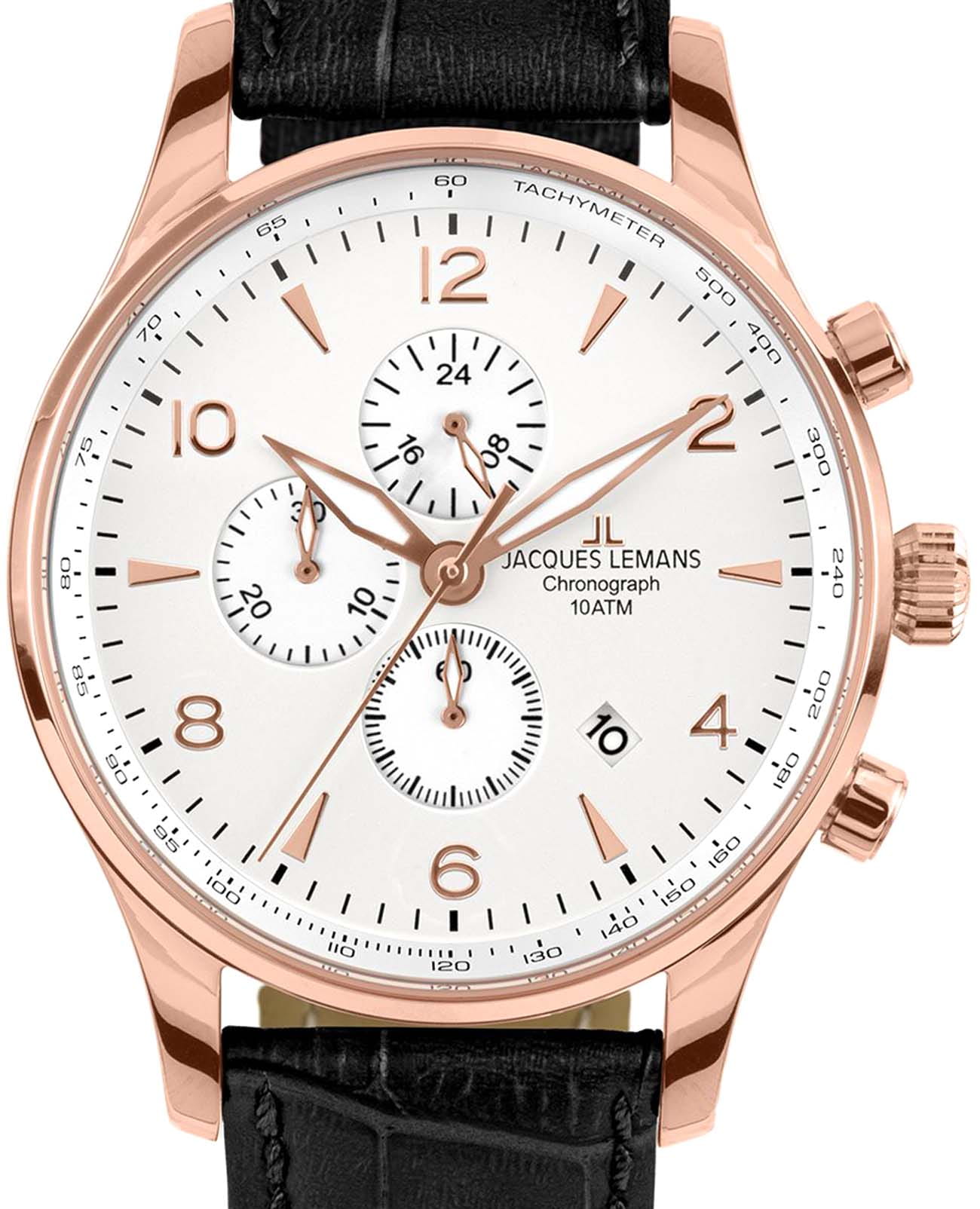 Jacques Lemans Jacques Lemans London 1-1844ZO , наручные мужские часы фото под углом