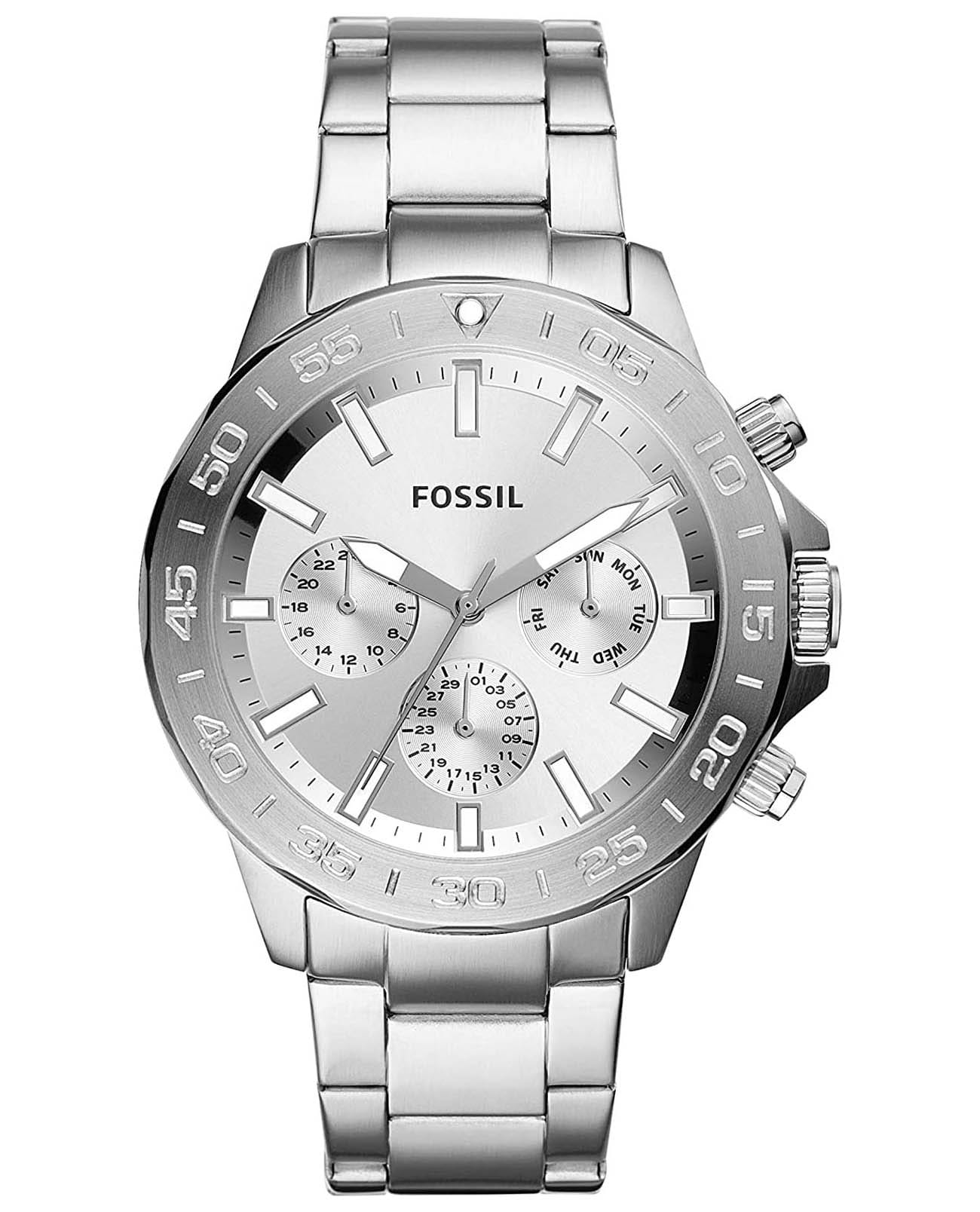 Fossil Fossil Carlie  BQ2490  BQ2490 кварцевые мужские часы  циферблат, браслет нержавеющая сталь — вид спереди