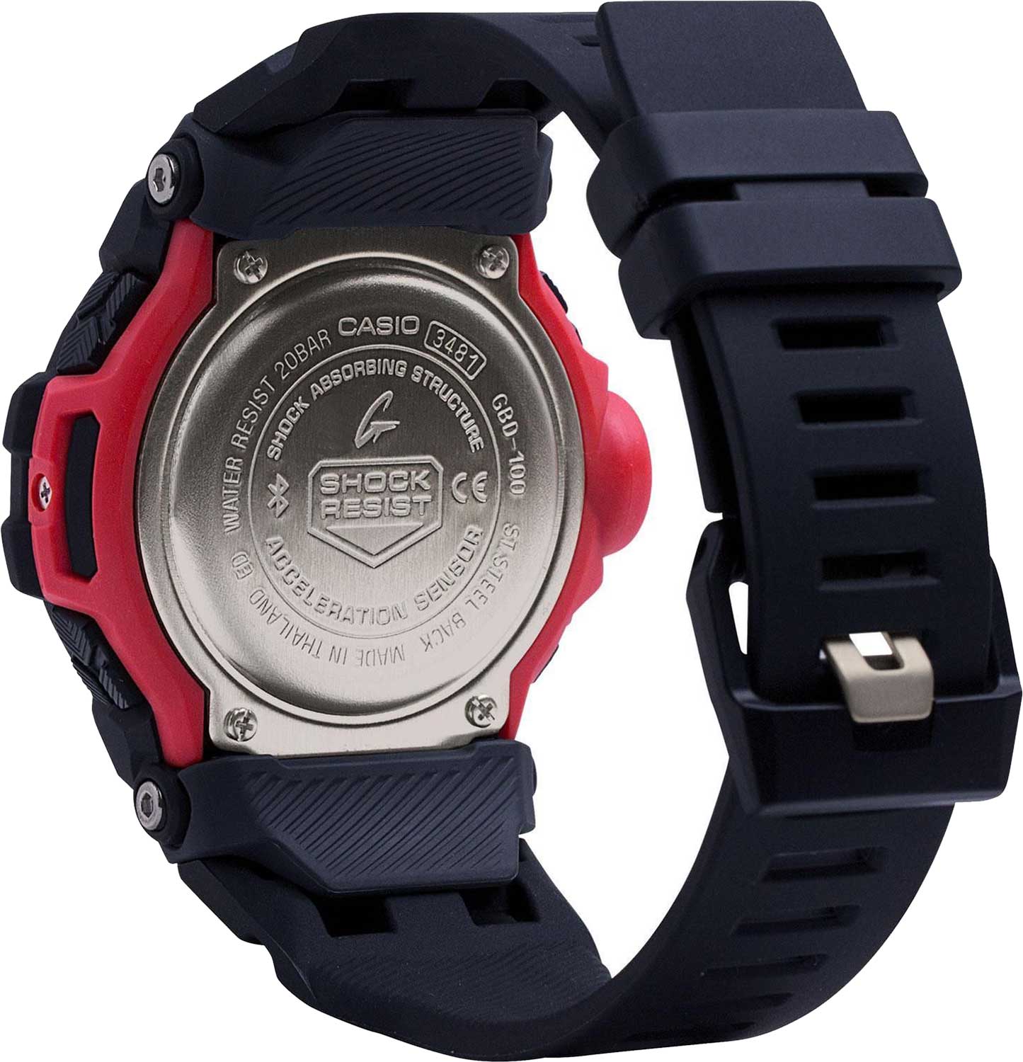 Casio Casio G-Shock GBD-100-1DR (GBD-100-1) G-SQUAD, наручные мужские часы фото под углом