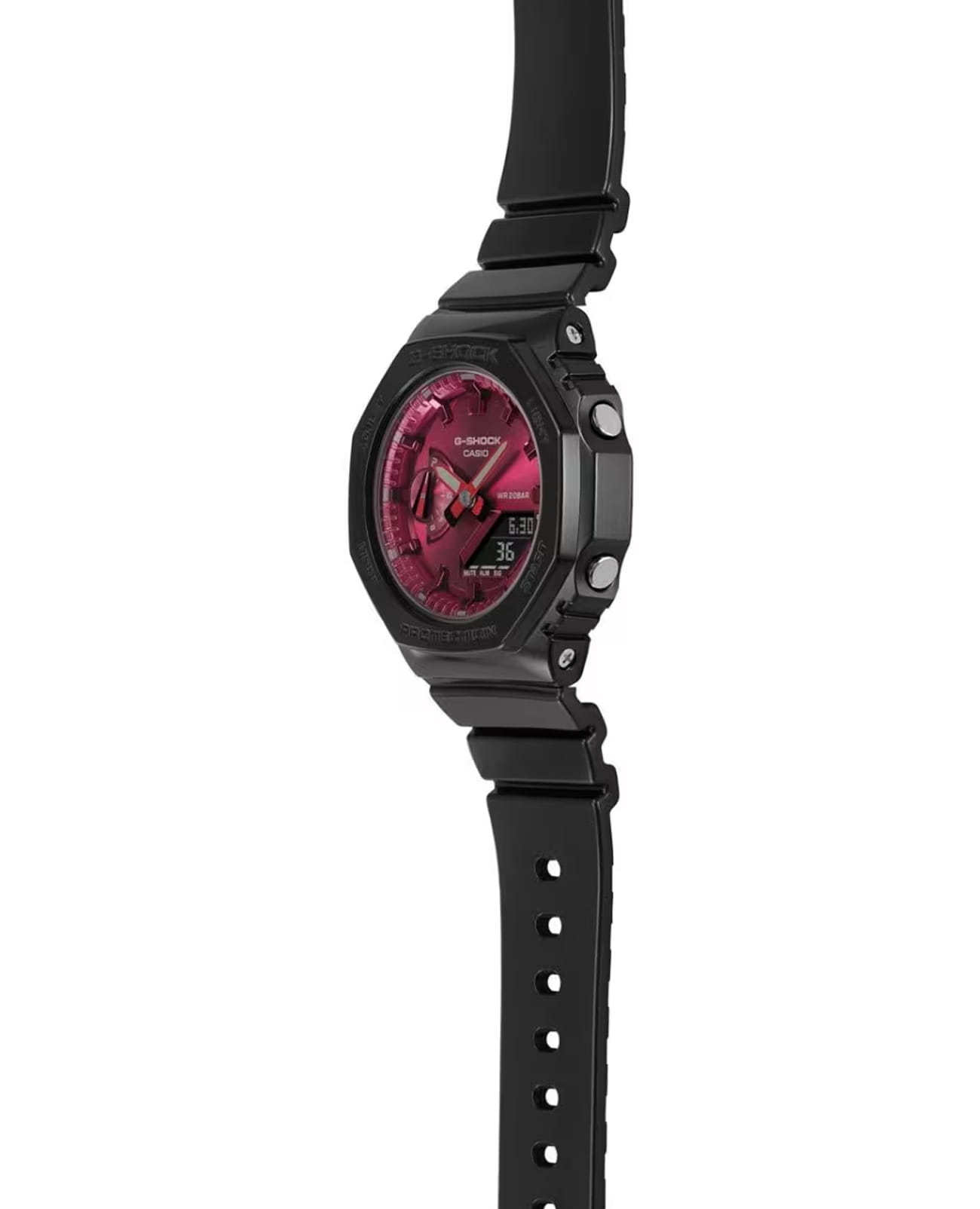 Casio Casio G-Shock GMA-S2100RB-1ADR (GMA-S2100RB-1A) женские часы розовый циферблат на запястье