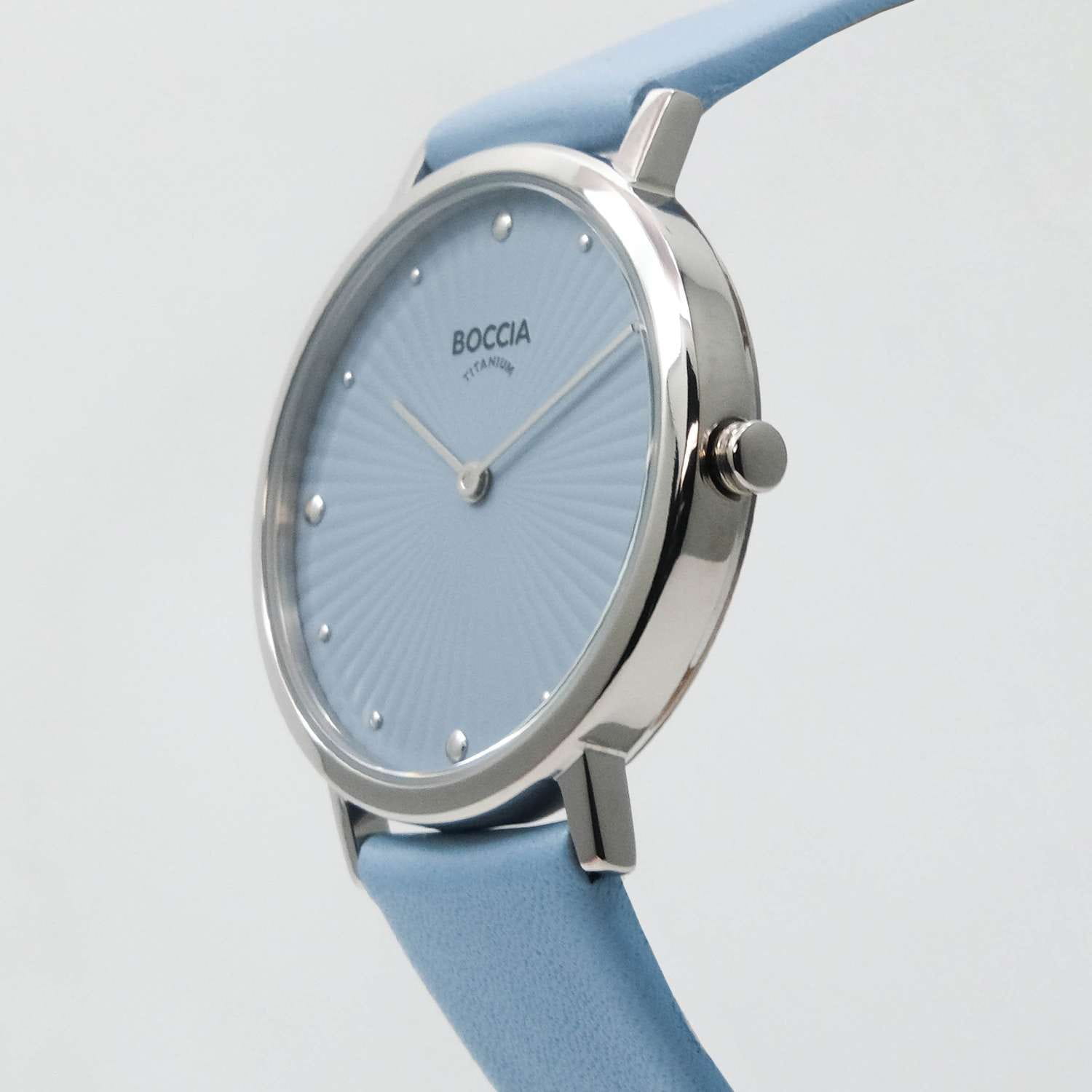 Boccia Titanium Boccia Titanium 3365-01,  германия женские часы на браслете кожаный боковой вид