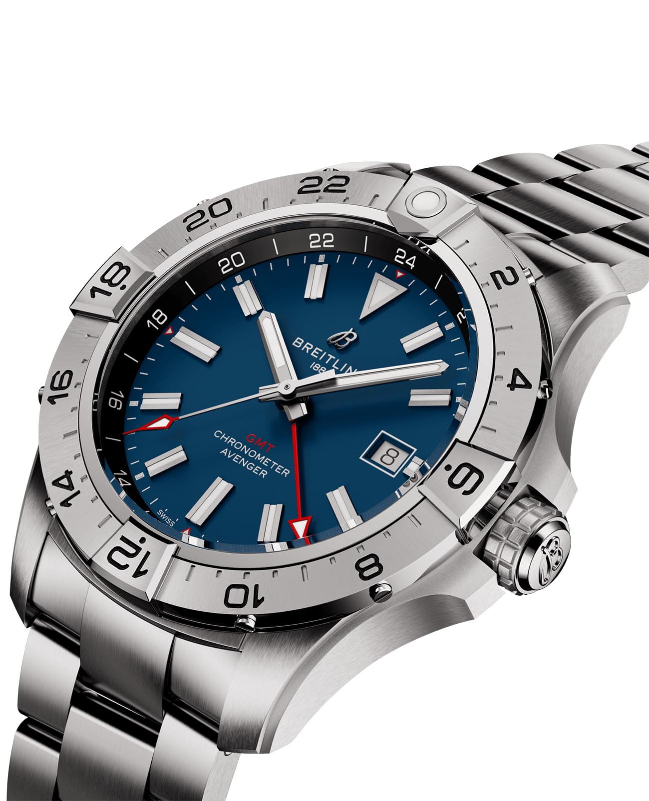 Breitling Breitling Avenger Automatic GMT 44 A32320101C1A1 , наручные мужские часы фото под углом