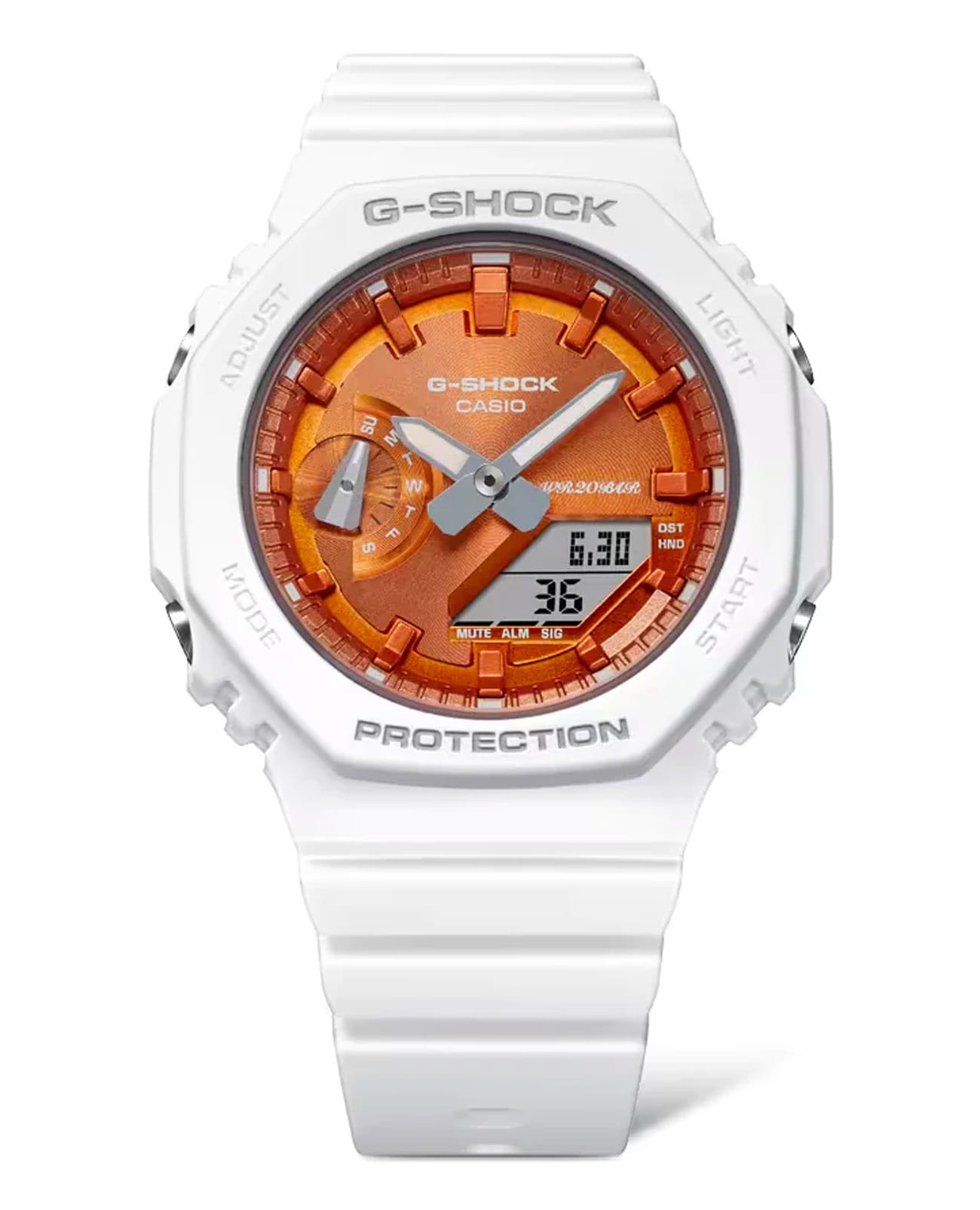 Casio Casio G-Shock GMA-S2100WS-7ADR (GMA-S2100WS-7A)  - задняя крышка пластик карбон корпуса, япония часы
