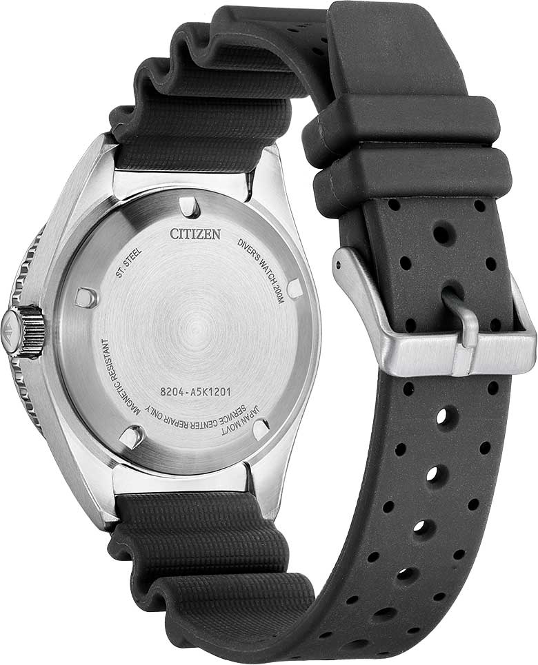 Citizen Citizen Promaster NY0120-01X, promaster япония мужские часы на браслете полиуретан боковой вид