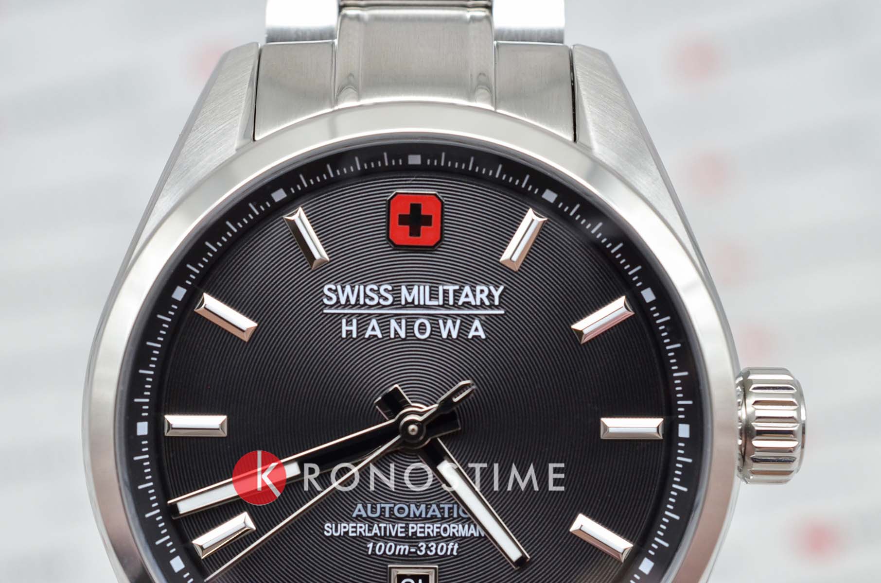 Swiss Military Hanowa Swiss Military Hanowa Majestic Pioneer SMWGL0006201,  швейцария мужские часы на браслете нержавеющая сталь 316l боковой вид