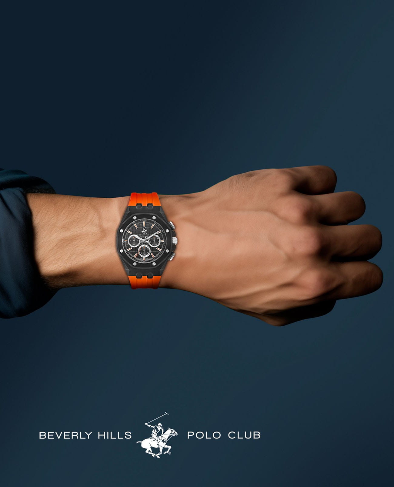 Beverly Hills Polo Club Beverly Hills Polo Club Quartz BP3624X.650 кварцевые мужские часы часы крупный план серый циферблата