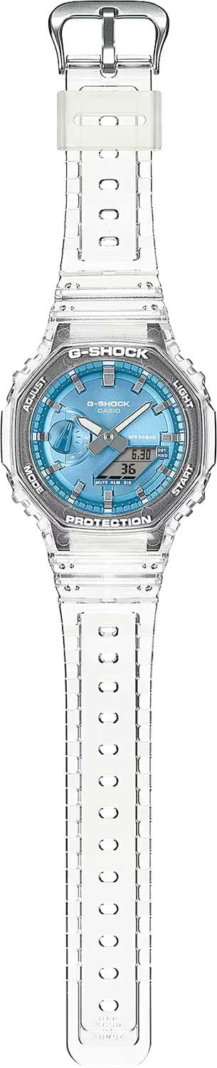 Casio Casio G-Shock GA-2100BM-7A2, g-shock япония мужские часы на браслете пластик боковой вид