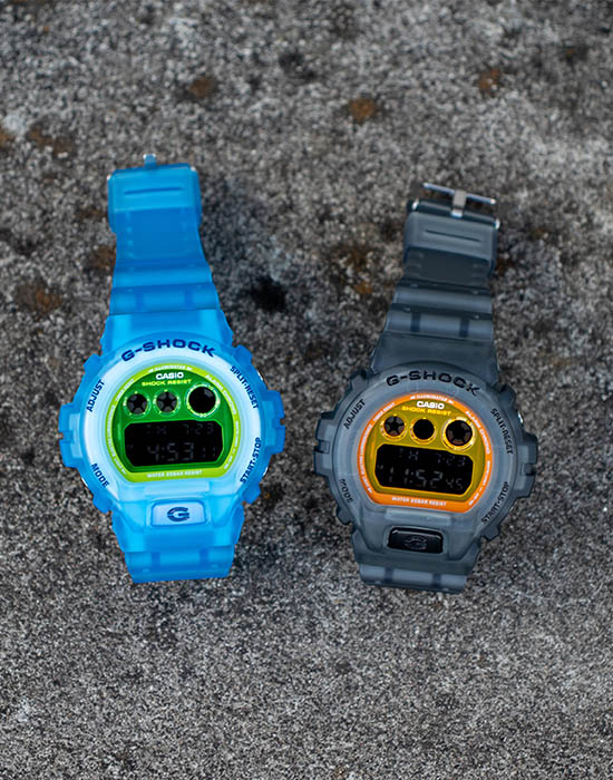 Casio DW-6900LS-2ER мужские часы застежка крупным планом