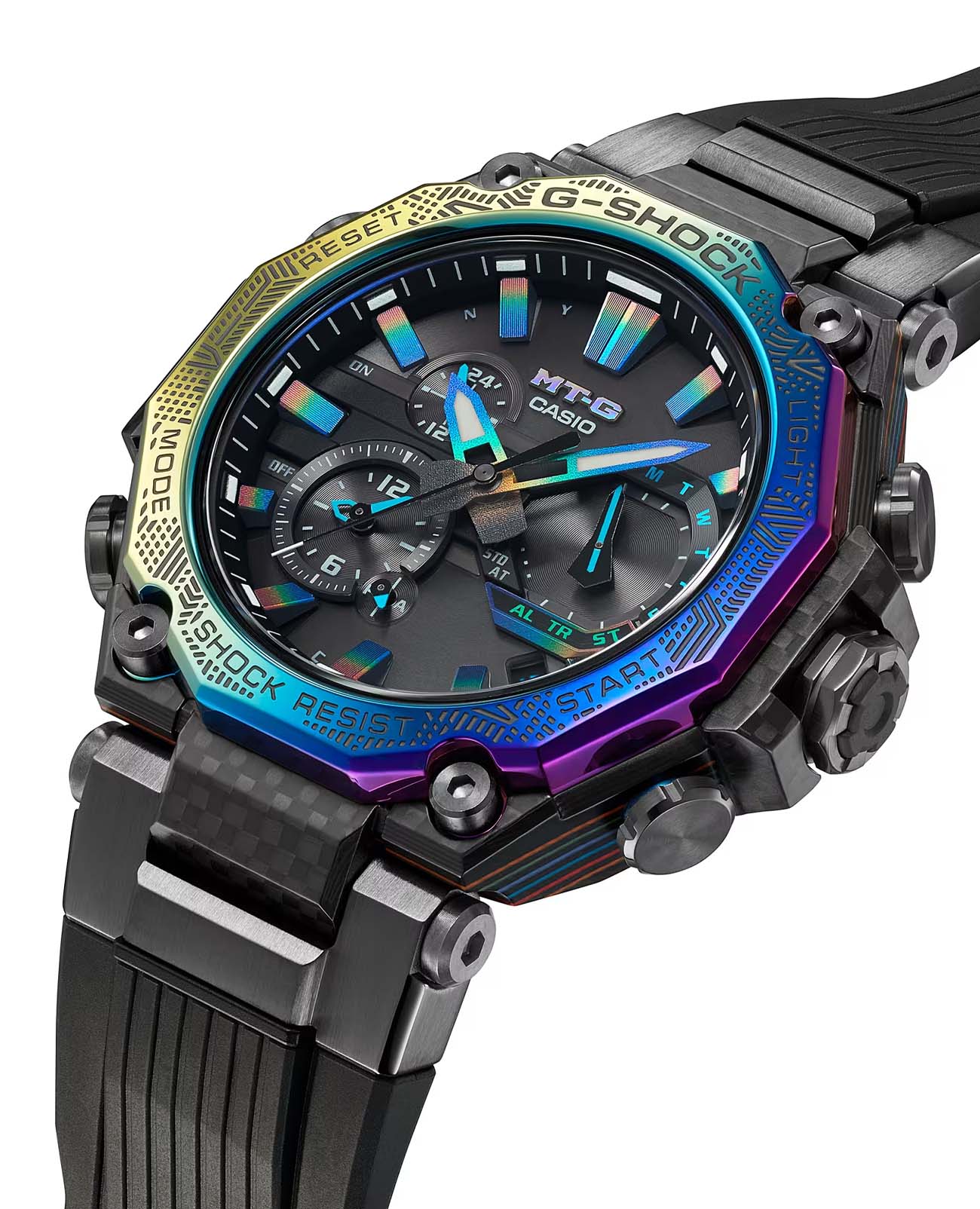 Casio Casio G-Shock Premium MTG-B2000YR-1ADR (MTG-B2000YR-1A) электронные мужские часы часы крупный план черный циферблата