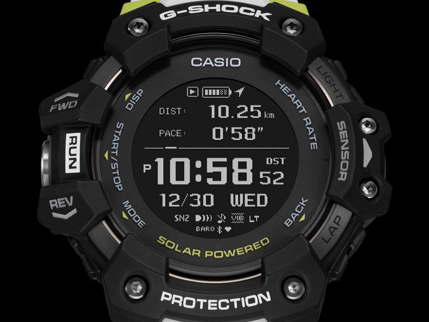 Casio Casio G-Shock GBD-H1000-1A7, g-shock япония мужские часы на браслете пластик боковой вид