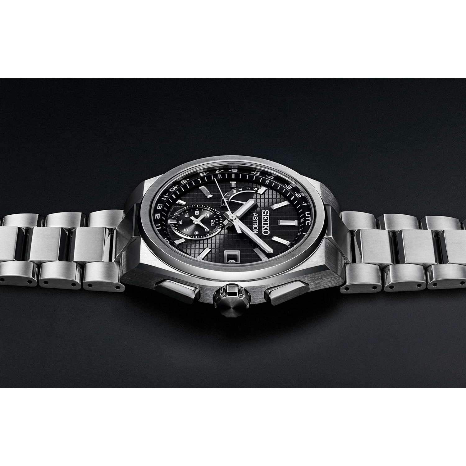 Seiko Seiko Astron Nexter Solar Radio SBXY067 мужские часы черный циферблат на запястье