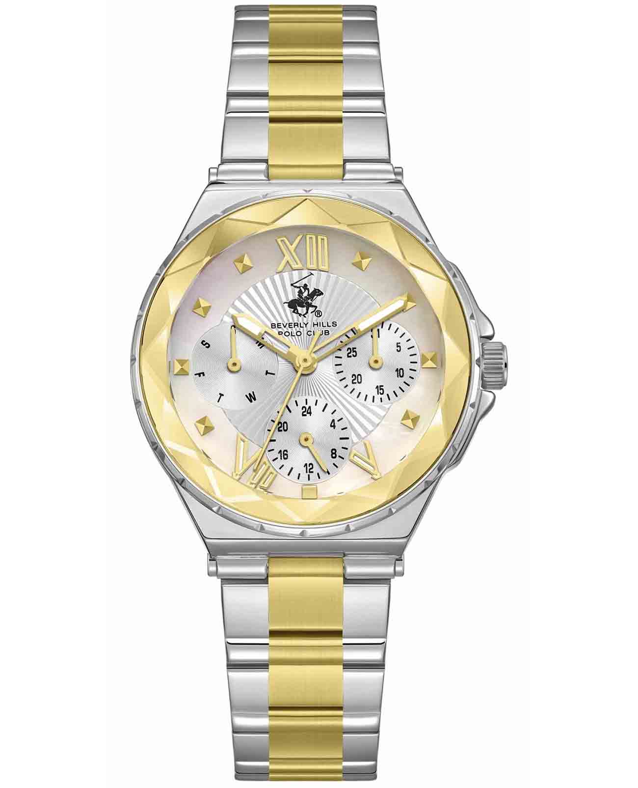 Beverly Hills Polo Club Beverly Hills Polo Club BP3762C.220  BP3762C.220 кварцевые мужские часы  циферблат, браслет нержавеющая сталь с ip-покрытием — вид спереди