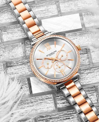 Оригинальные часы Stuhrling Stuhrling Aria 3908.3 кварцевые калибр механизма  общий вид