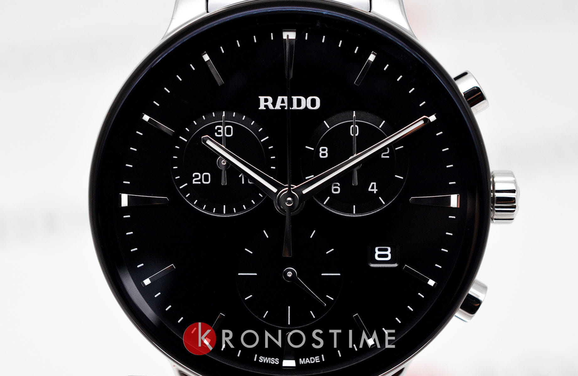 Rado Rado Centrix Chronograph R30210152 мужские часы черный циферблат на запястье