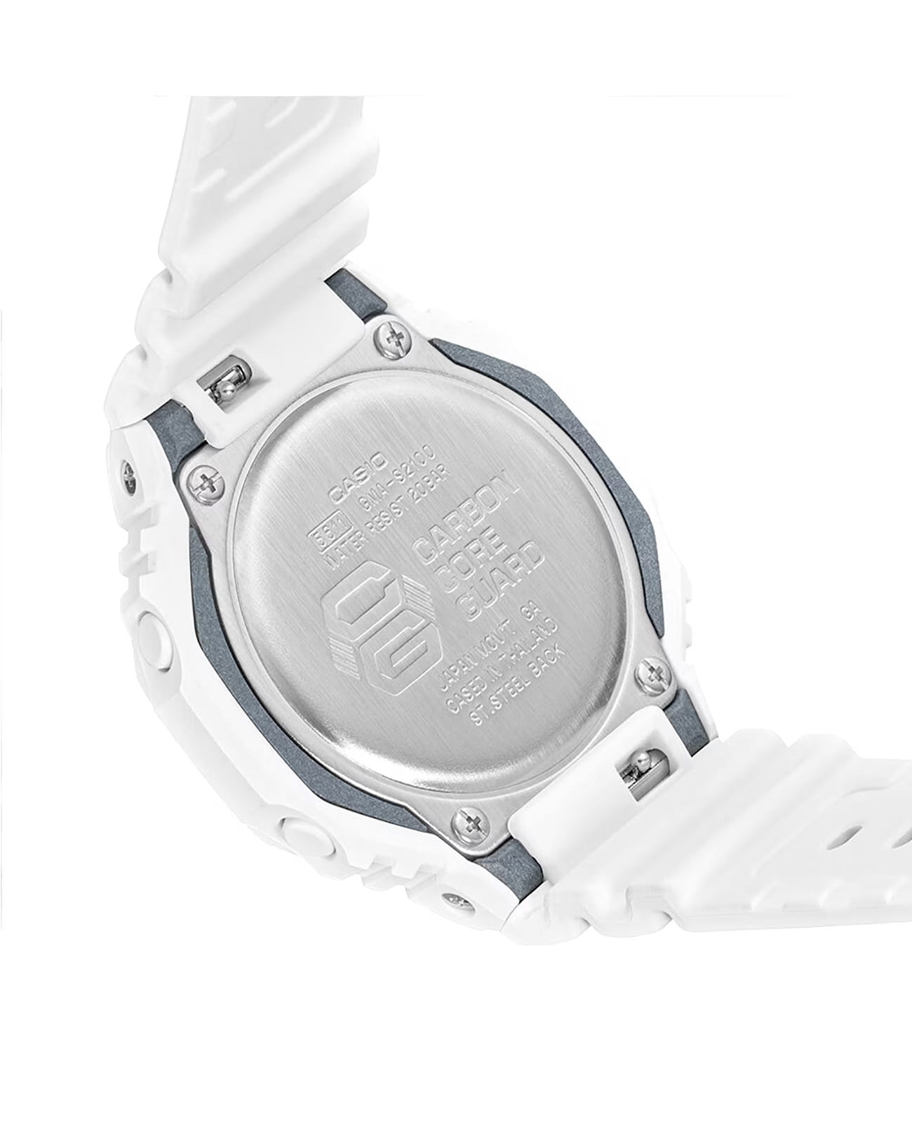 Casio Casio G-Shock GMA-S2100WS-7ADR (GMA-S2100WS-7A), g-shock япония женские часы на браслете полимер боковой вид