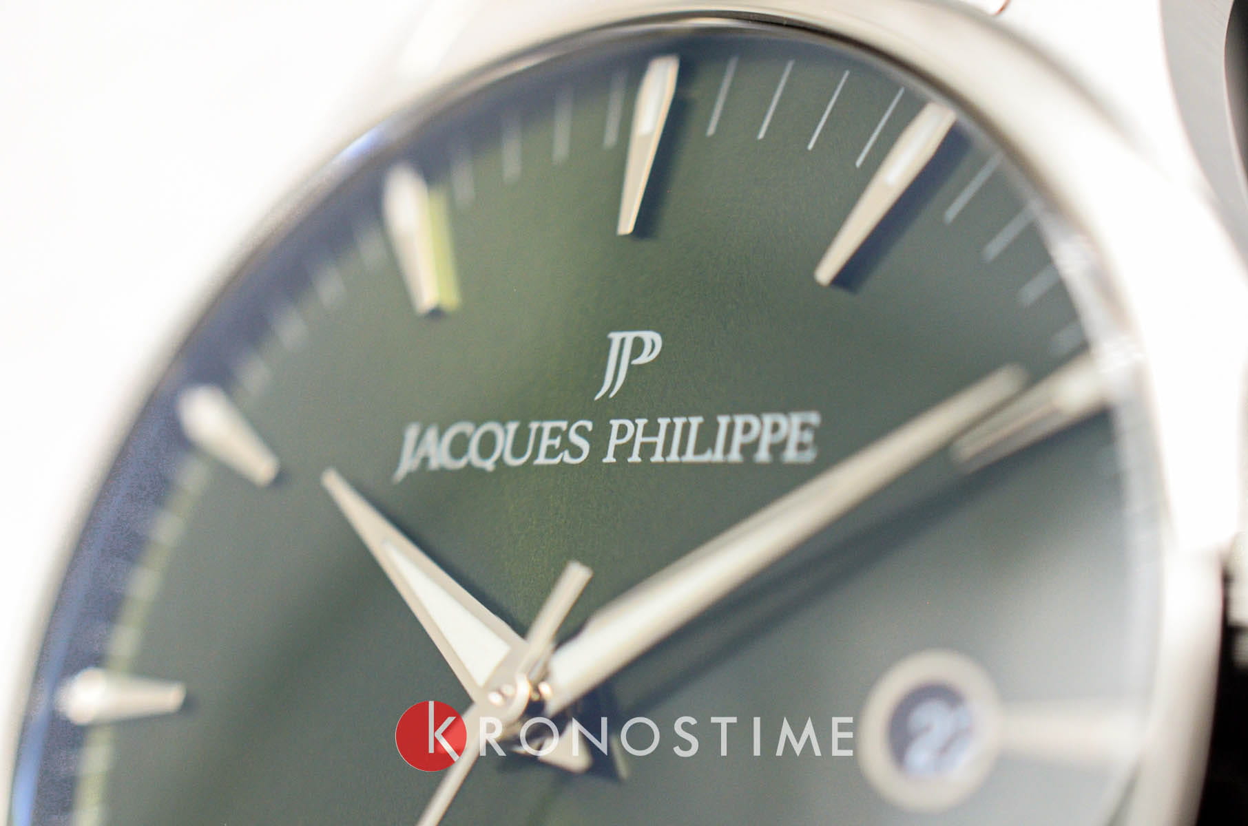 Jacques Philippe Jacques Philippe Planum JPQGS6613X6 кварцевые мужские часы часы крупный план зеленый циферблата