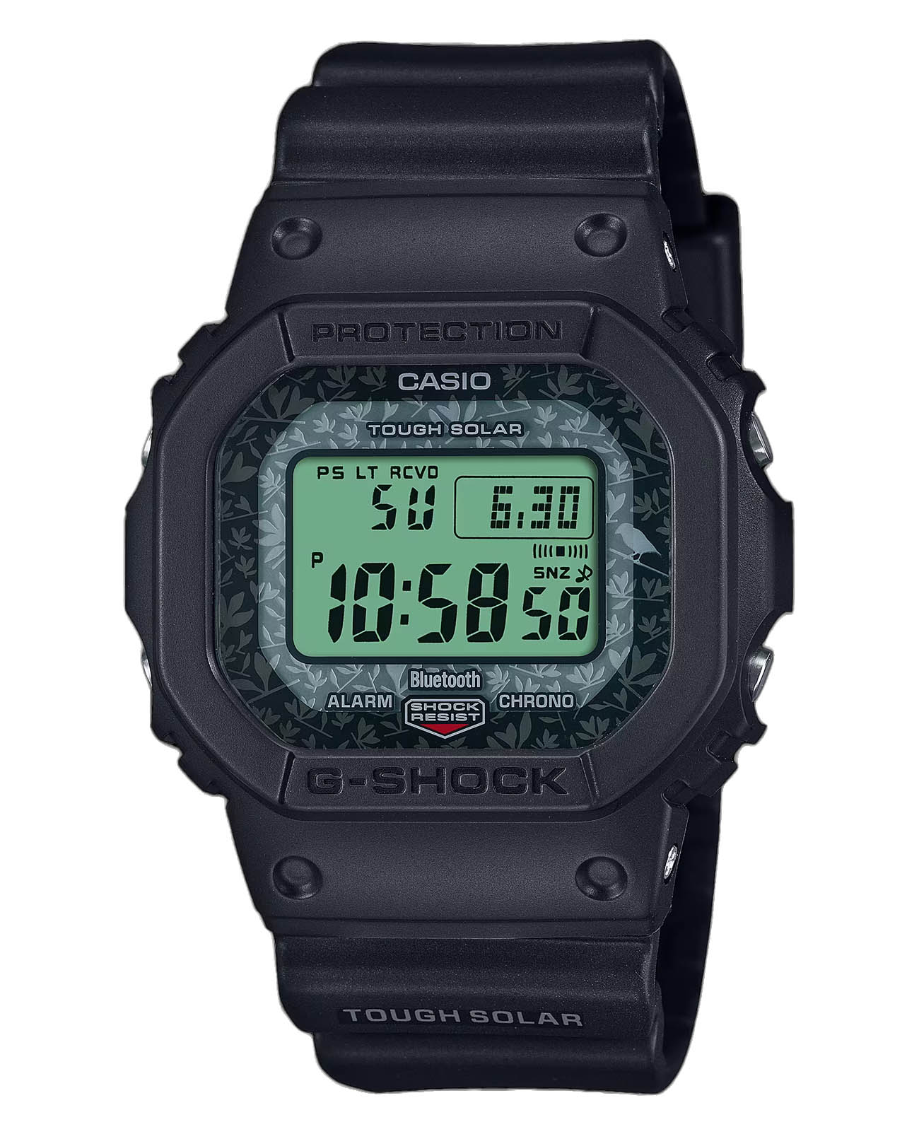 Casio Casio G-Shock GW-B5600CD-1A3 лимитированной серии GW-B5600CD-1A3 электронные мужские часы  циферблат, браслет пластик — вид спереди