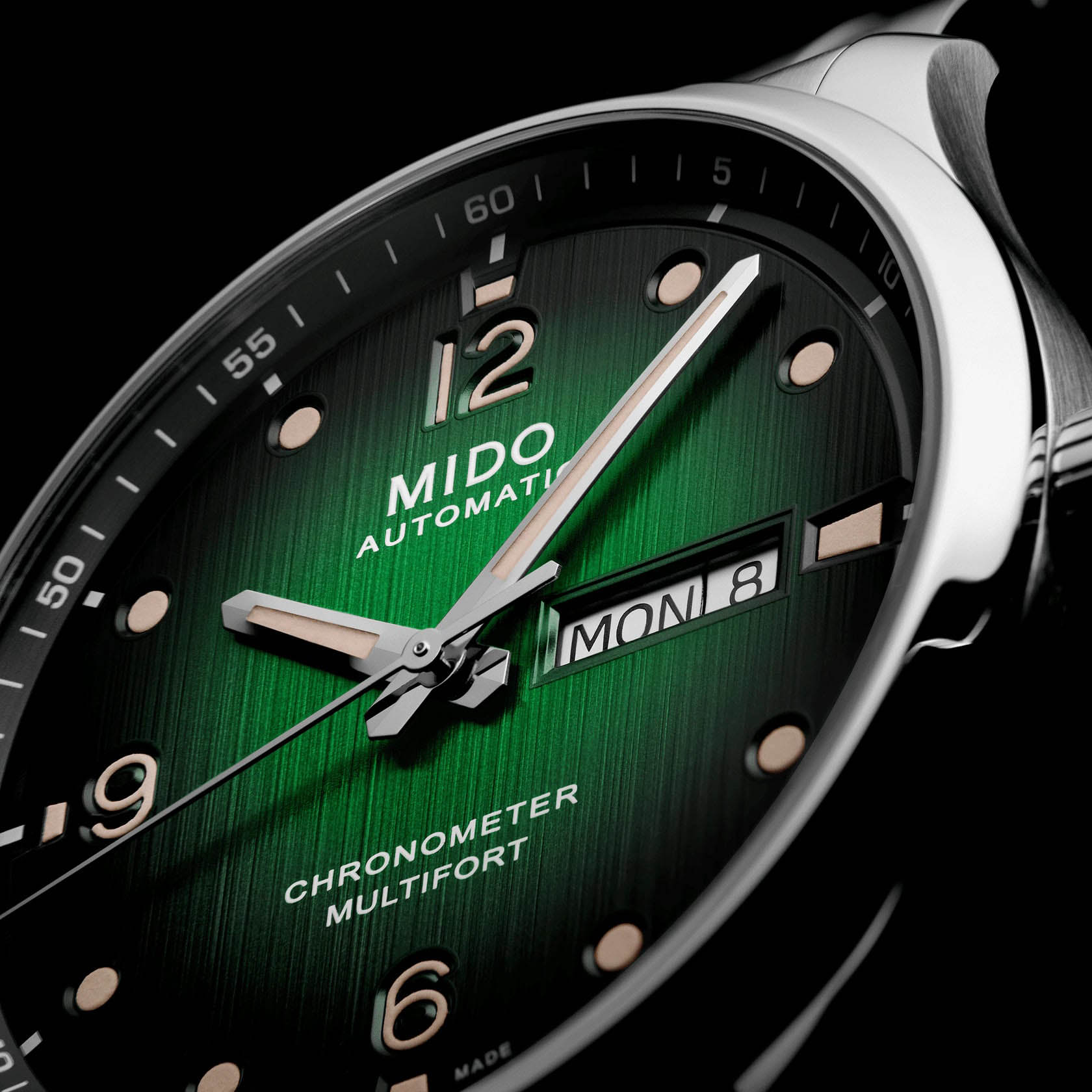 Mido Mido Multifort M Chronometer M038.431.11.097.00  - задняя крышка металл сталь корпуса, швейцария часы
