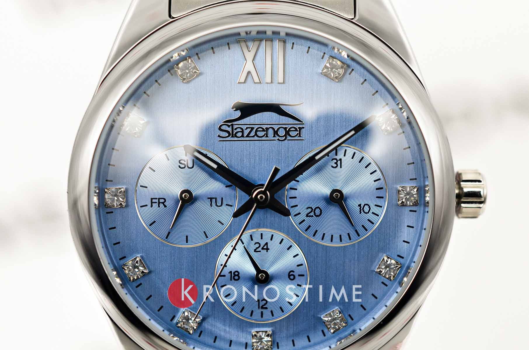 Slazenger Slazenger SL.09.1990.4.06 женские часы голубой циферблат на запястье