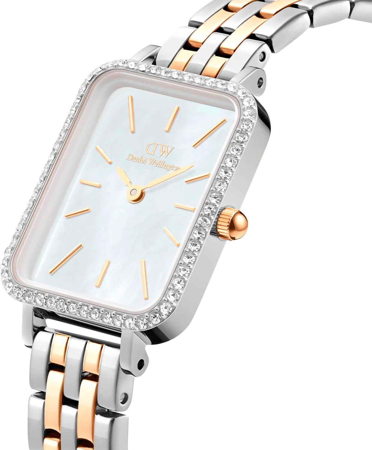 Daniel Wellington Daniel Wellington Quadro DW00100671 , наручные женские часы фото под углом