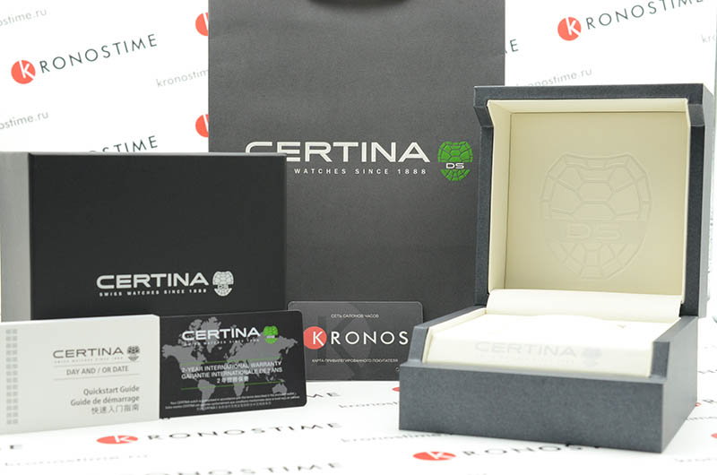 Certina Certina DS-2 Chronograph 1/100 sec C024.447.44.051.00 кварцевые мужские часы часы крупный план черный циферблата