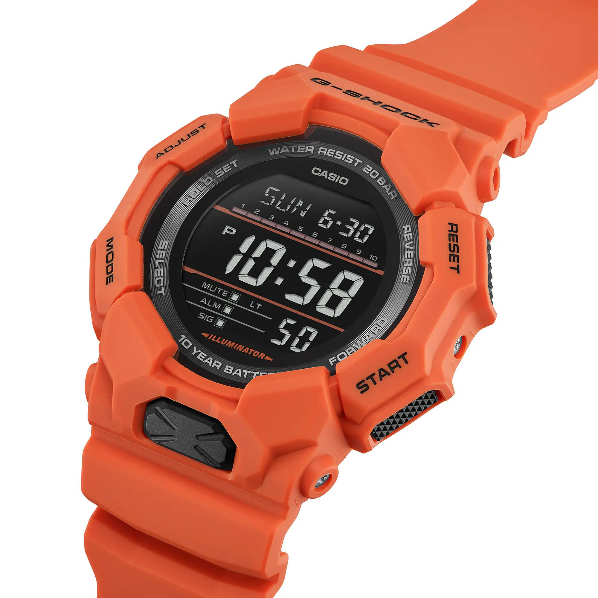 Casio Casio G-Shock GD-010-4 , наручные мужские часы фото под углом