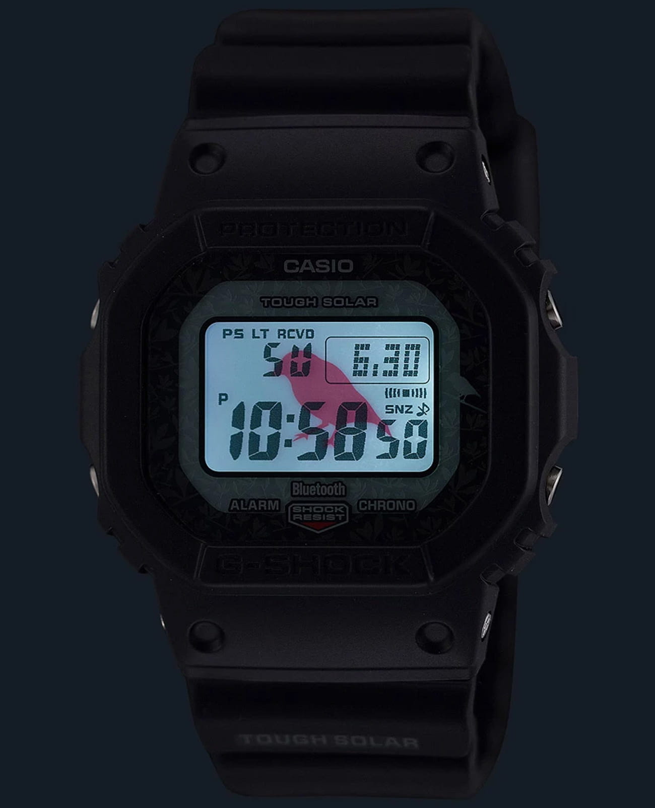 Casio Casio G-Shock GW-B5600CD-1A3, g-shock япония мужские часы на браслете пластик боковой вид