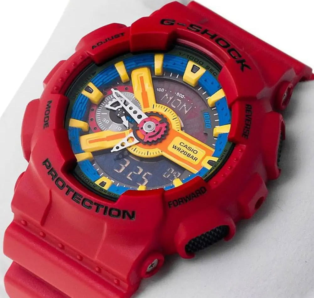 Оригинальные часы Casio Casio G-Shock GA-110FC-1A электронные калибр механизма  общий вид