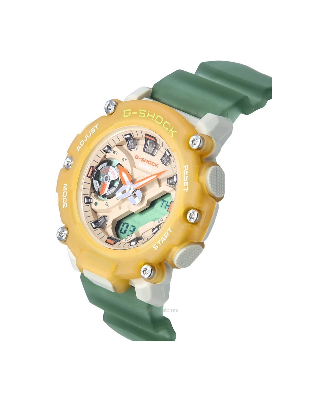 Casio Casio G-Shock GMA-S2200PE-5ADR женские часы бежевый циферблат на запястье