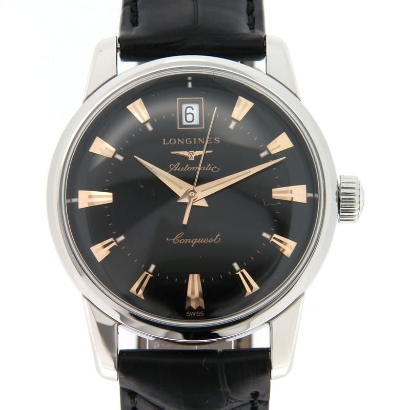 Оригинальные часы Longines Longines Heritage L1.611.4.52.4 механические калибр механизма l633 общий вид